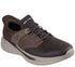 Pantofi sport, barbati, SKECHERS SLIP-INS RF SLADE MACKLIN 210890-CHOC maro, piele ecologica